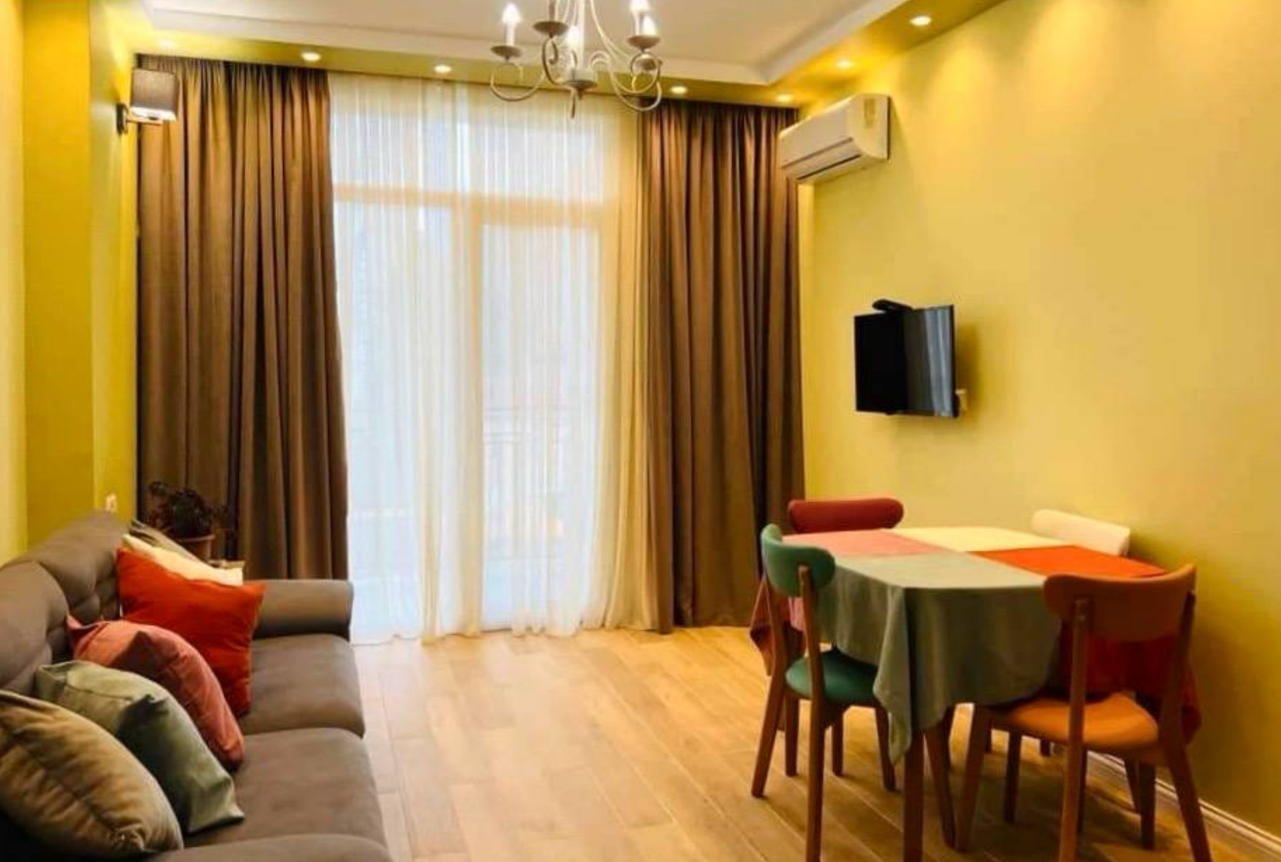 Сдаётся отличная квартира 1+1 с качественным ремонтом в STATUS HOUSE